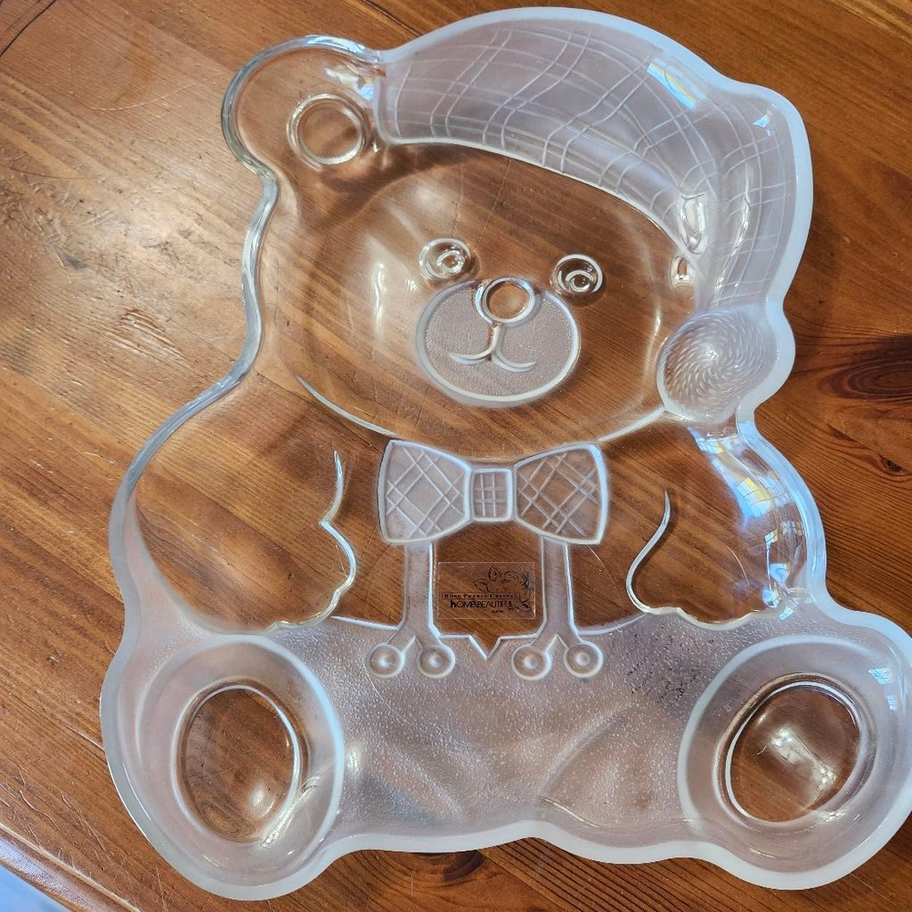 Rose Pearls Crystal Clear Teddy Bear Serveware One Size